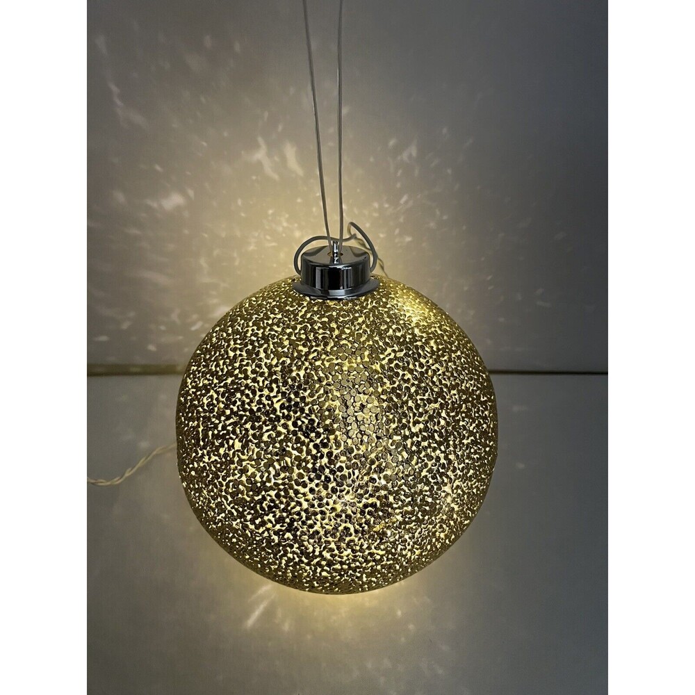 NEW Philips Gold LED‎ Christmas Holiday Hanging Oranment - 8" Inch Twinkling